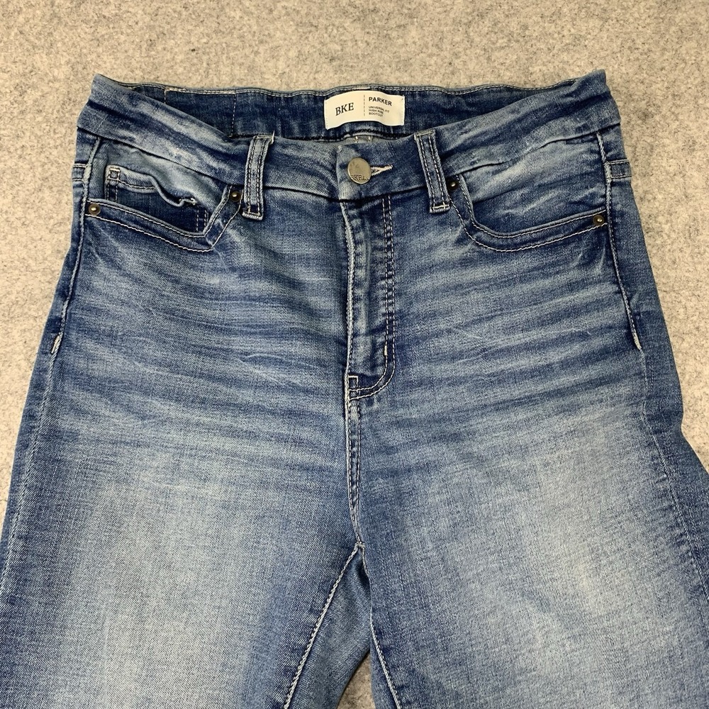 BKE Parker High Rise Bootcut Jeans Medium Wash Womens Size 27x31.5 - Picture 4 of 11